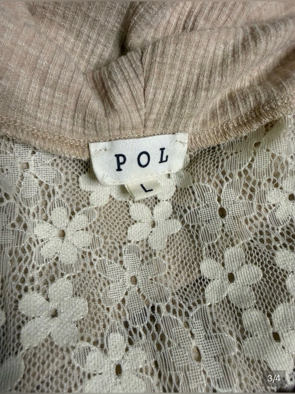 SOLD: Depop. ✨ Romantic POL Lace Peace Sign Hoodie | Boho Cottagecore Dream ✨ - Picture 5 of 6